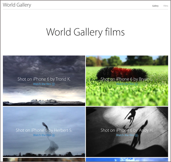 World Gallery films　iphone6　動画ギャラリー